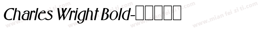 Charles Wright Bold字体转换